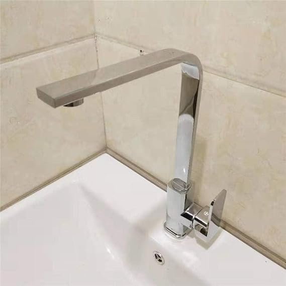 خلاط مطبخ عصري دوران 360 درجة - نيكل كروم فائق اللمعان