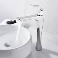 خلاط حوض ديكور بتصميم حديث - نيكل كروم